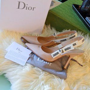 Christian Dior J'Adior Nude Slingback heel patent